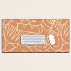 Abstract organic nature art shape paint pattern Desk Mat Gallery Image 1