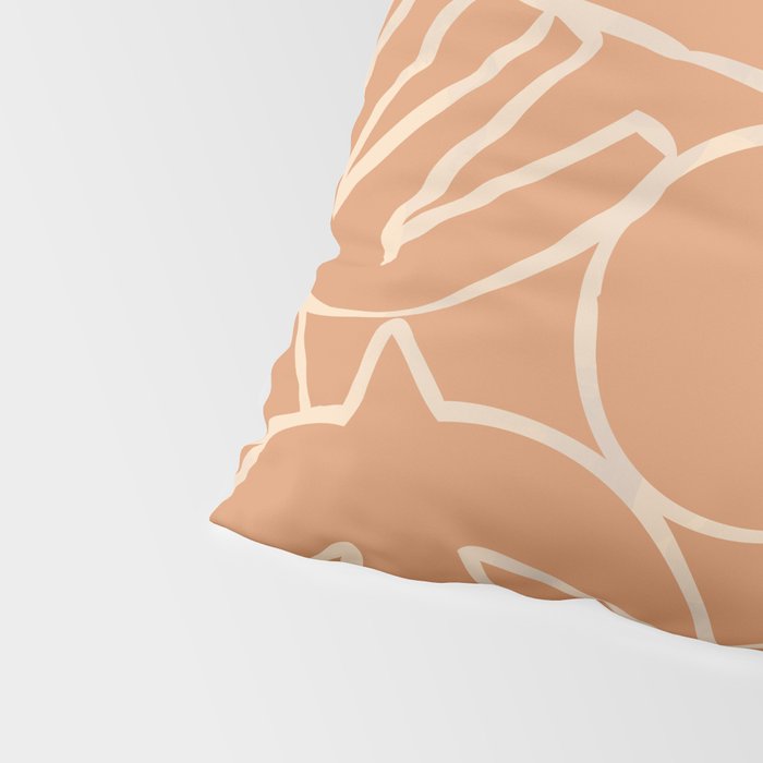 Abstract organic nature art shape paint pattern Pillow Sham Gallery Image 4