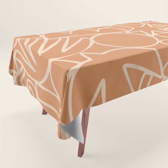 Abstract organic nature art shape paint pattern Tablecloth Gallery Image 1