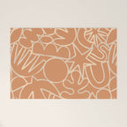 Abstract organic nature art shape paint pattern Welcome Mat Gallery Image 1