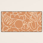 Abstract organic nature art shape paint pattern Desk Mat Gallery Image 3