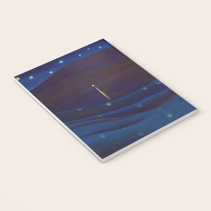 Starlight Night, Lake George, New York landscape painting by Georgia O'Keeffe Notebook Gallery Image 3