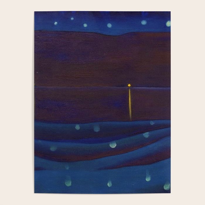 Starlight Night, Lake George, New York landscape painting by Georgia O'Keeffe Poster Gallery Image 4