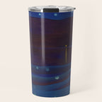 Starlight Night, Lake George, New York landscape painting by Georgia O'Keeffe Travel Mug Gallery Image 1