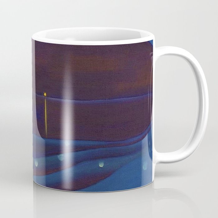 Starlight Night, Lake George, New York landscape painting by Georgia O'Keeffe Coffee Mug Gallery Image 1