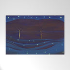 Starlight Night, Lake George, New York landscape painting by Georgia O'Keeffe Welcome Mat Gallery Image 1