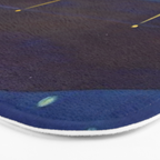 Starlight Night, Lake George, New York landscape painting by Georgia O'Keeffe Bath Mat Gallery Image 3