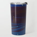 Starlight Night, Lake George, New York landscape painting by Georgia O'Keeffe Travel Mug Gallery Image 2