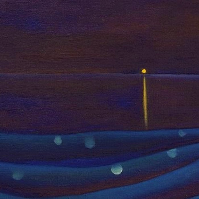 Starlight Night, Lake George, New York landscape painting by Georgia O'Keeffe Coffee Mug Gallery Image 2