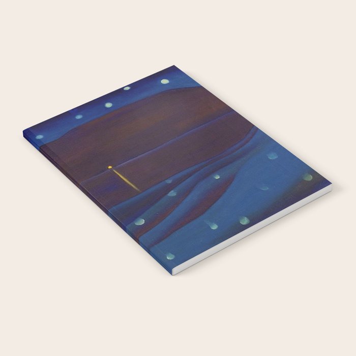 Starlight Night, Lake George, New York landscape painting by Georgia O'Keeffe Notebook Gallery Image 2