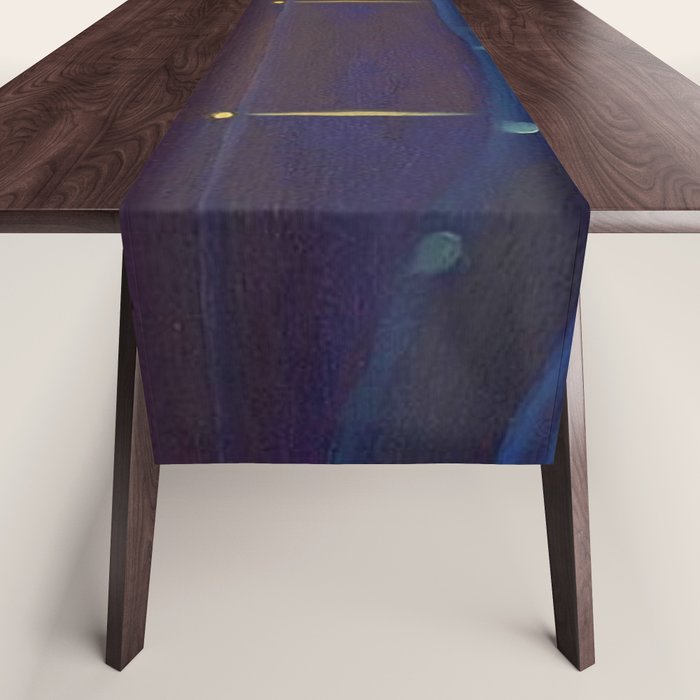 Starlight Night, Lake George, New York landscape painting by Georgia O'Keeffe Table Runner Gallery Image 1