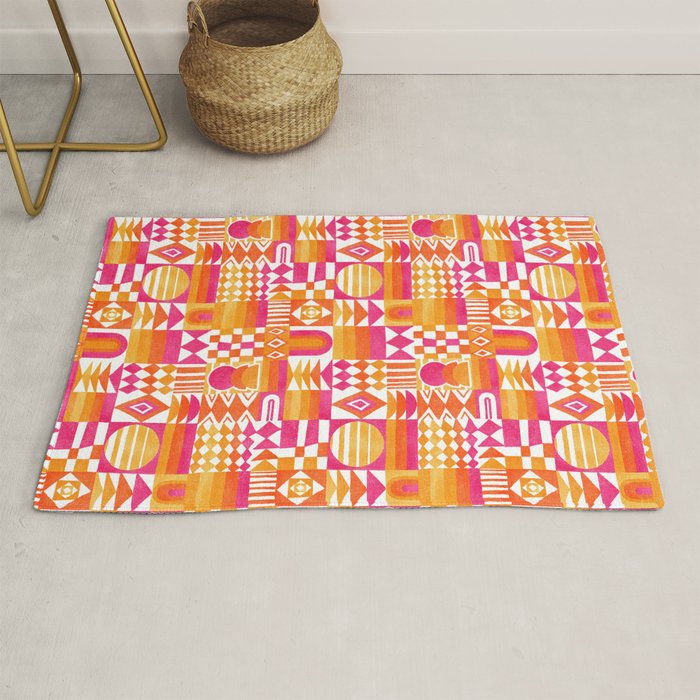Geometric Tapestry - Summer Sunshine  Rug Gallery Image 1
