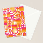 Geometric Tapestry - Summer Sunshine  Stationery Card Gallery Image 2