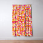 Geometric Tapestry - Summer Sunshine  Window Curtain Gallery Image 3