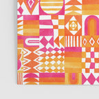 Geometric Tapestry - Summer Sunshine  Poster Gallery Image 3