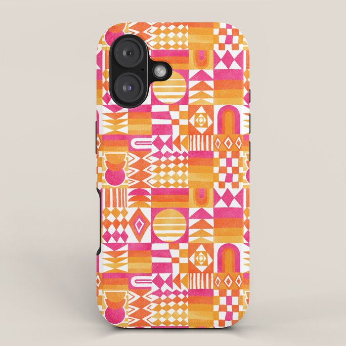 Geometric Tapestry - Summer Sunshine  iPhone Case Gallery Image 1