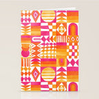 Geometric Tapestry - Summer Sunshine  Stationery Card Gallery Image 2