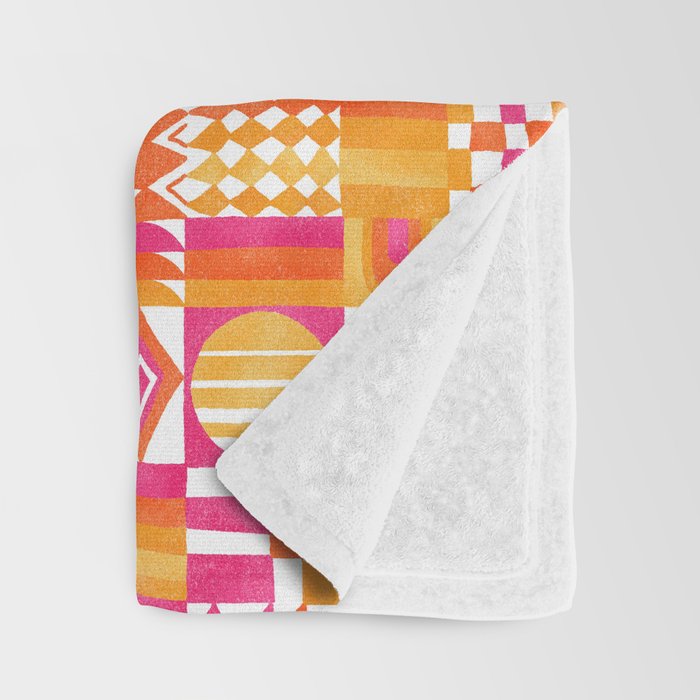 Geometric Tapestry - Summer Sunshine  Throw Blanket Gallery Image 3