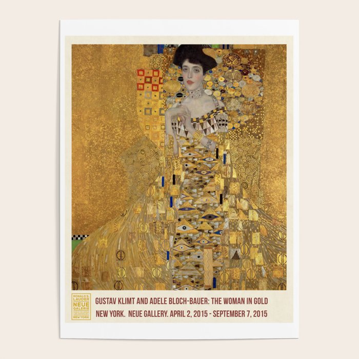 Lady in Gold by Gustave Klimt Poster Gallery Image 1
