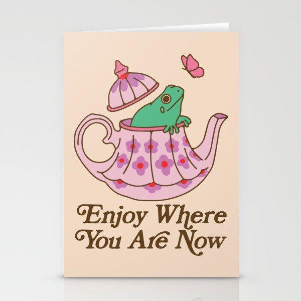 Tea Frog Stationery Card Gallery Image 2