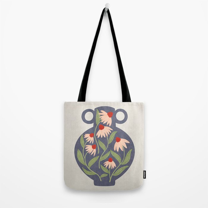 Vase of daisies Collection Tote Bag Gallery Image 2
