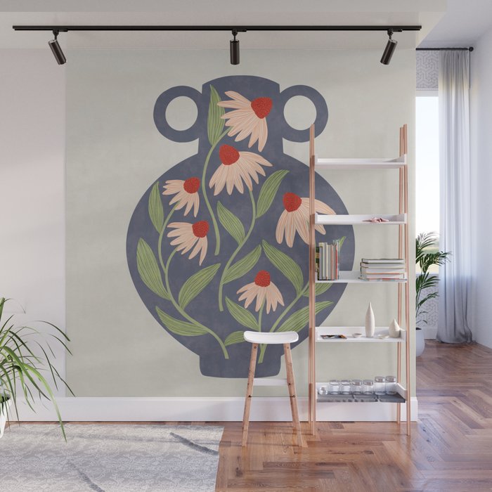 Vase of daisies Collection Wall Mural Gallery Image 1
