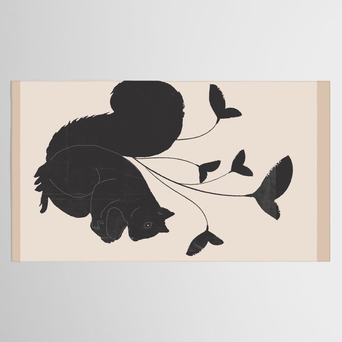 The Abstract Black Squirrel Tablecloth Gallery Image 2