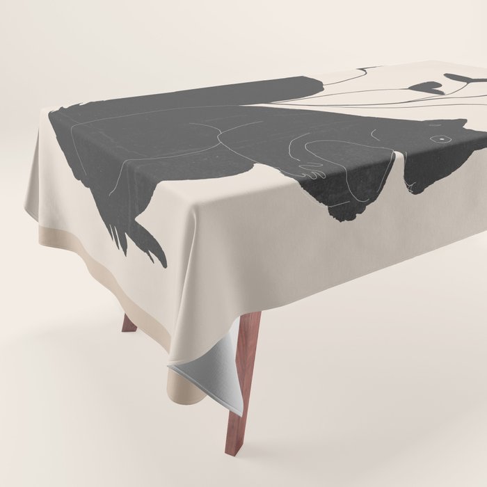 The Abstract Black Squirrel Tablecloth Gallery Image 1