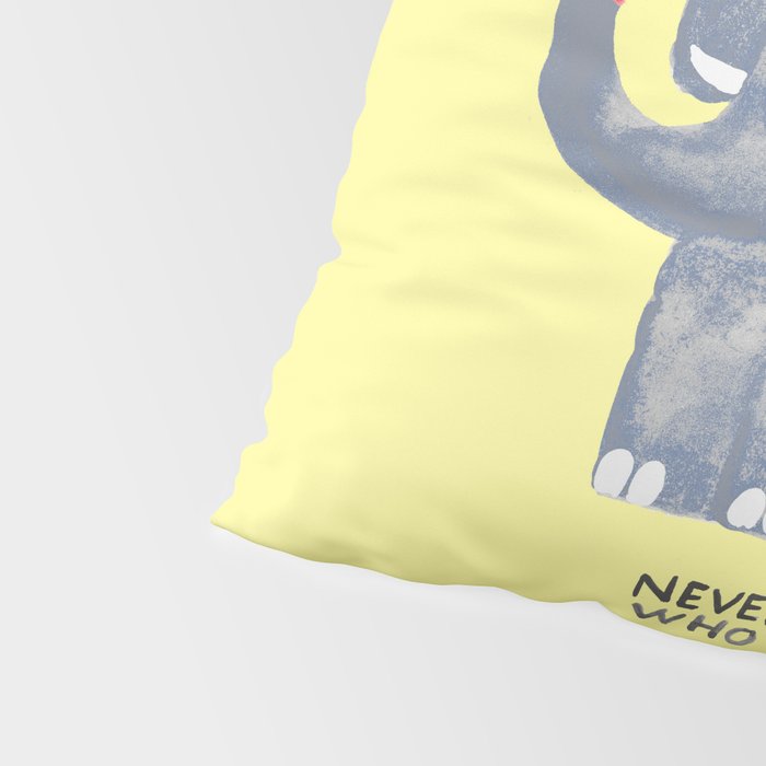 Elephant never forgets Pillow Sham Gallery Image 4