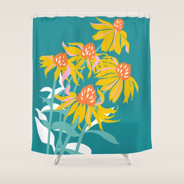Flower Market Los Angeles Shower Curtain Gallery Image 1