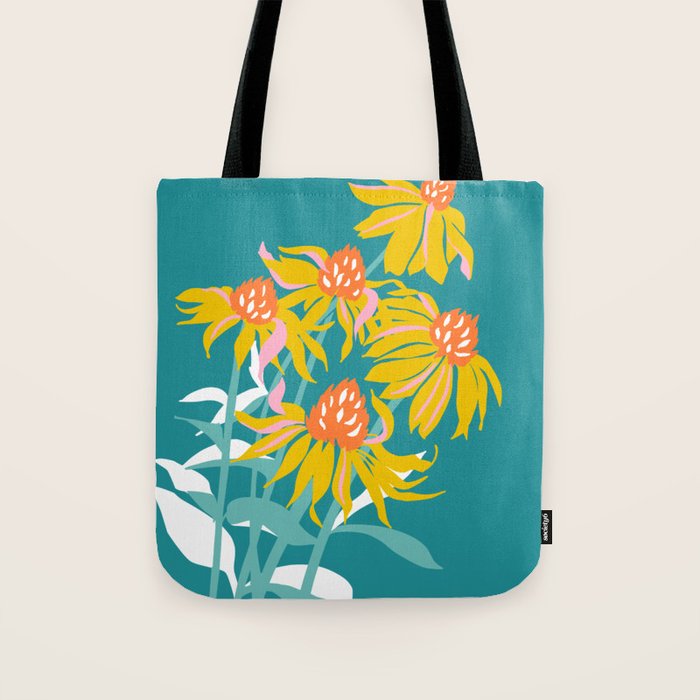 Flower Market Los Angeles Tote Bag Gallery Image 1