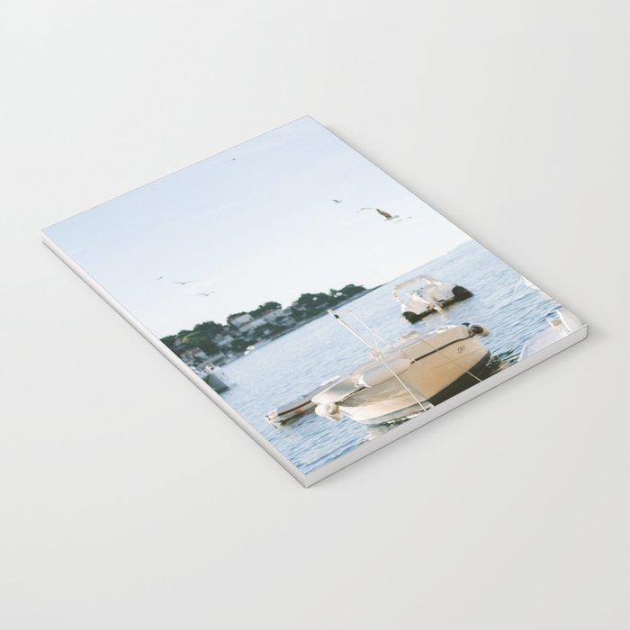 Boats of Hvar | Croatia ocean sea fine art photography print | Wanderlust travel poster Notebook Gallery Image 3