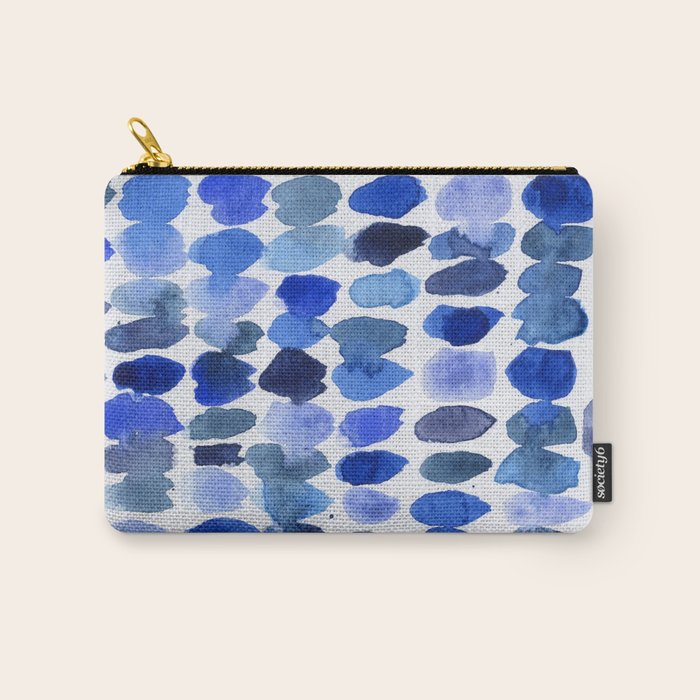 Ocean Colors Watercolor Abstract Carry All Pouch Gallery Image 1