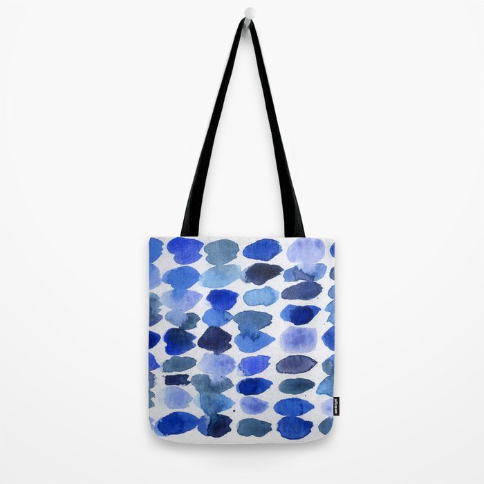 Ocean Colors Watercolor Abstract Tote Bag Gallery Image 2