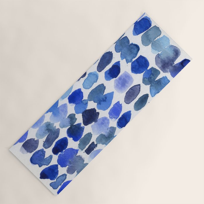 Ocean Colors Watercolor Abstract Yoga Mat Gallery Image 1