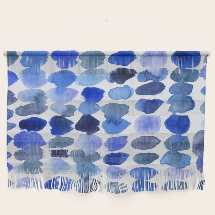 Ocean Colors Watercolor Abstract Wall Hanging Gallery Image 1
