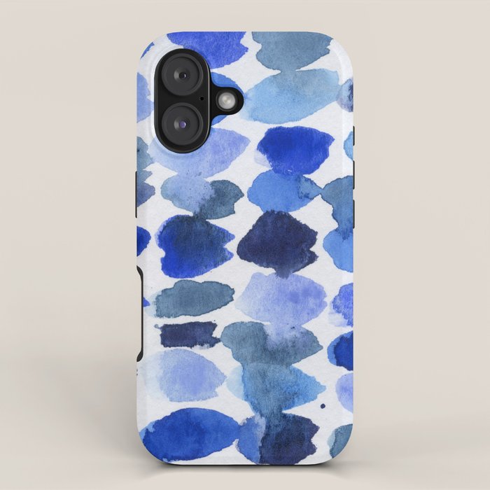 Ocean Colors Watercolor Abstract iPhone Case Gallery Image 1