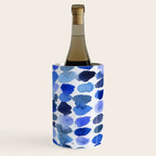 Ocean Colors Watercolor Abstract Wine Chiller Gallery Image 1