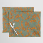 Modern Tigers with red lips illustration  Placemat Gallery Image 2