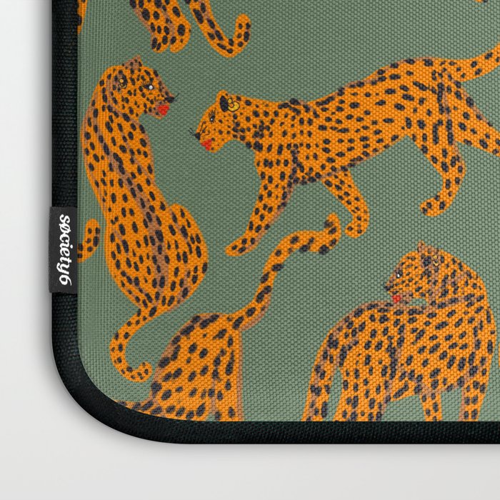 Modern Tigers with red lips illustration  Laptop Sleeve Gallery Image 3