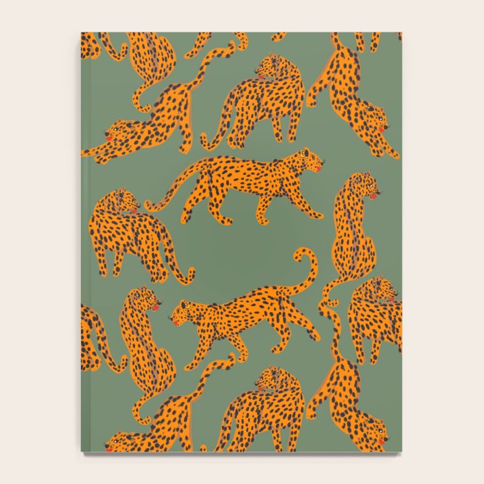 Modern Tigers with red lips illustration  Notebook Gallery Image 4