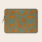 Modern Tigers with red lips illustration  Laptop Sleeve Gallery Image 1