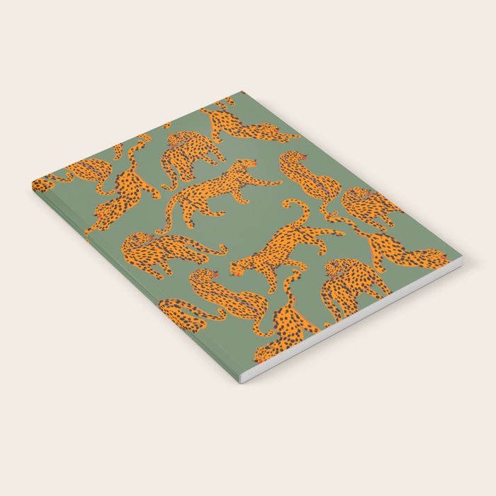 Modern Tigers with red lips illustration  Notebook Gallery Image 1
