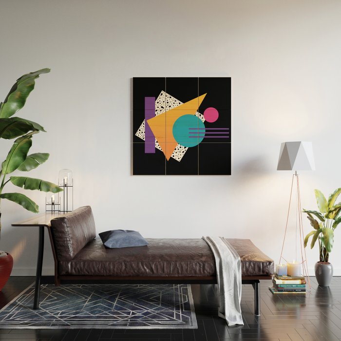 Memphis Pattern 35 / 80s - 90s Retro Wood Wall Art Gallery Image 2