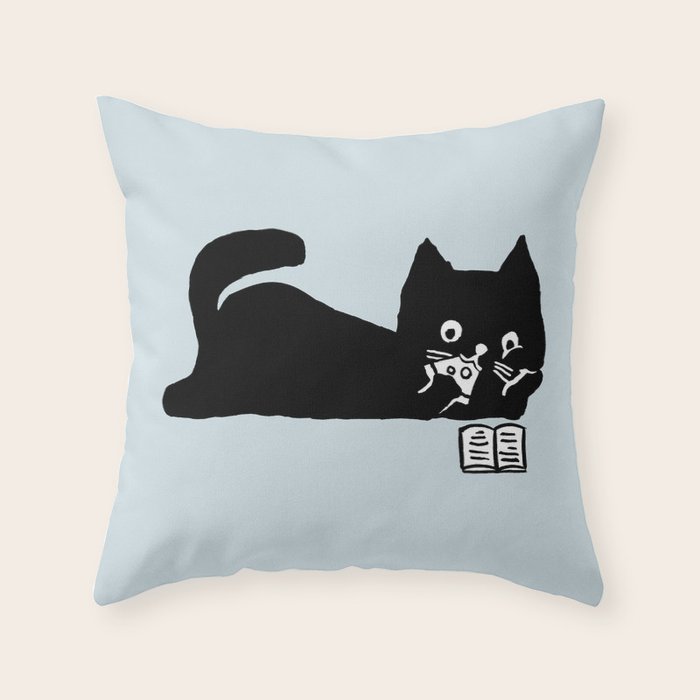 Get lost in a book Throw Pillow Gallery Image 1