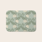 Vintage Floral Arts and Crafts Style Bath Mat Gallery Image 1