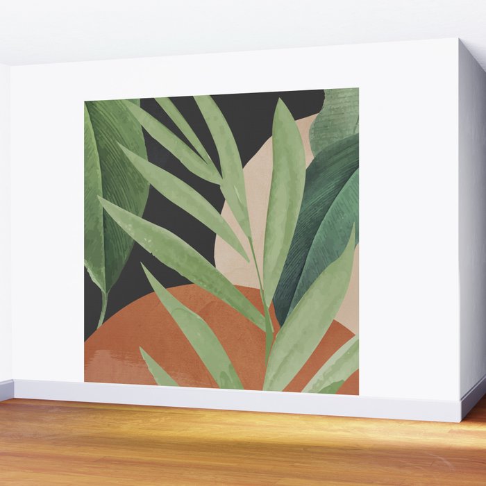 Tropical Leaves 6 Wall Mural Gallery Image 2