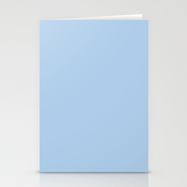 Baby Blue Solid Soft Pastel Color Stationery Card Gallery Image 2