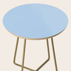 Baby Blue Solid Soft Pastel Color Side Table Gallery Image 2