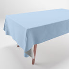 Baby Blue Solid Soft Pastel Color Tablecloth Gallery Image 1